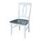 International Concepts Round 42 in. Dual Drop Leaf Dining Table with 4 Splat Back Chairs - 5 Piece Dining Set, 42 in W K05-42DP-C170-4 - alternate 5